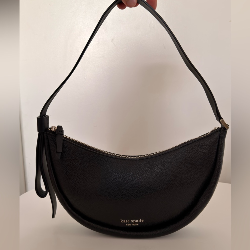 Kate Spade Black Pebbled Leather Shoulder Bag